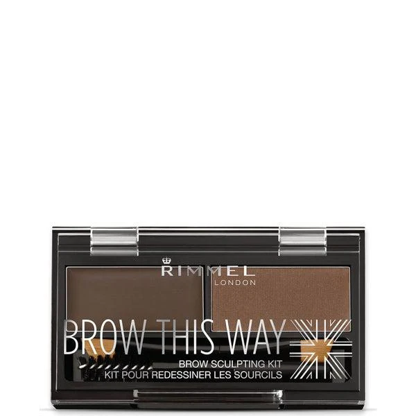商品Rimmel|Rimmel Brow This Way Eyebrow Kit - Dark Brown,价格¥79,第1张图片