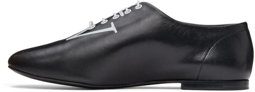 商品JW Anderson|Black Logo Ballerina Oxfords,价格¥1480,第3张图片详细描述