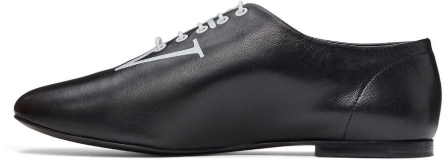 商品JW Anderson|Black Logo Ballerina Oxfords,价格¥3318,第5张图片详细描述