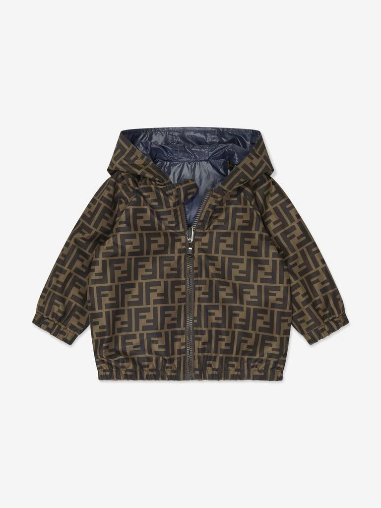 商品Fendi|Fendi Baby Boys Reversible FF K-Way Jacket in Blue,价格¥3391,第4张图片详细描述