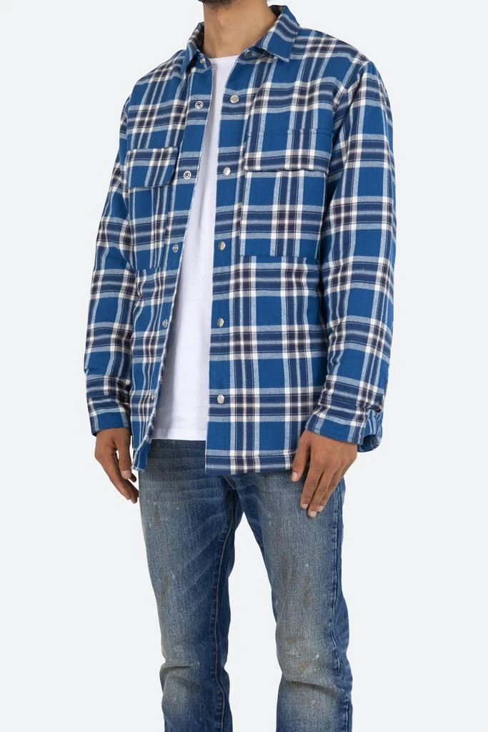 商品MNML|Plaid Work Jacket - Blue/White,价格¥260,第2张图片详细描述