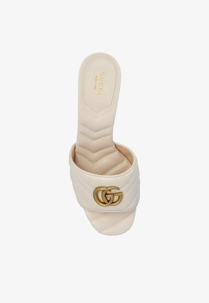 商品Gucci|75 Interlocking Logo Quilted-Leather Sandals,价格¥6776,第4张图片详细描述