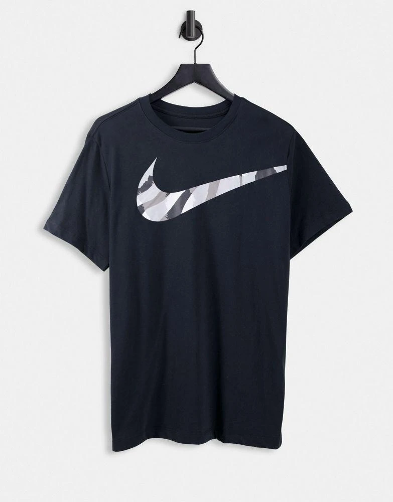 商品NIKE|Nike Training Sport Clash Swoosh infill t-shirt in black ,价格¥136,第1张图片