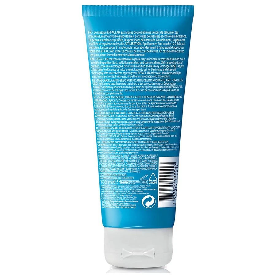 商品La Roche Posay|Effaclar Clay Face Mask for Oily Skin and Shine Control,价格¥161,第2张图片详细描述