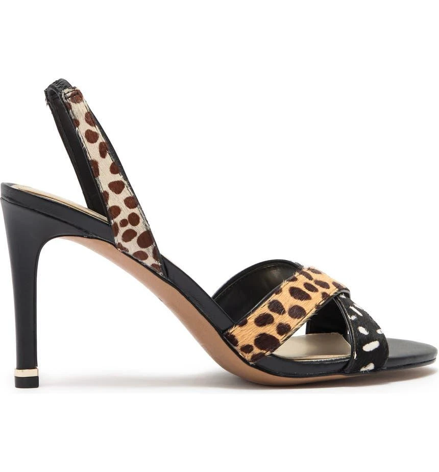 商品Kenneth Cole|Brandy Cheetah Genuine Calf Hair Slingback Sandal,价格¥196,第3张图片详细描述