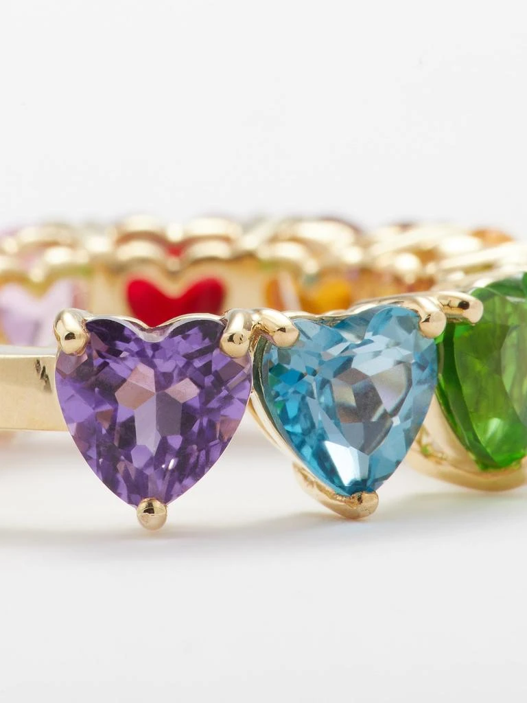 商品Yvonne Léon|Rainbow Heart sapphire & 9kt gold ring,价格¥17010,第4张图片详细描述