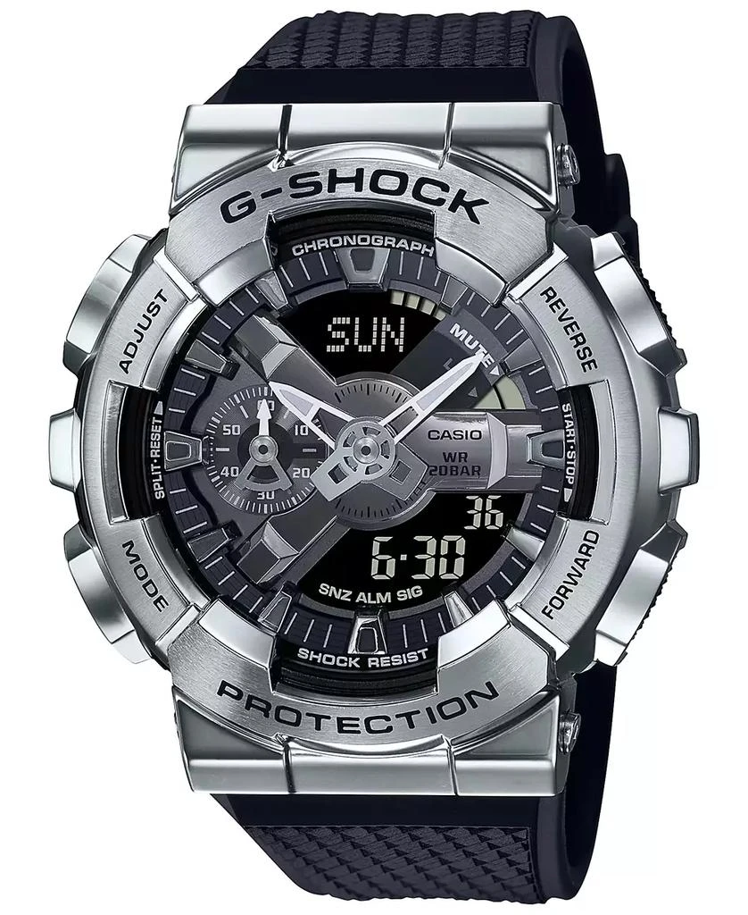 商品G-Shock|Men's Analog-Digital Black Resin Strap 52mm, GM110-1A,价格¥1517,第1张图片