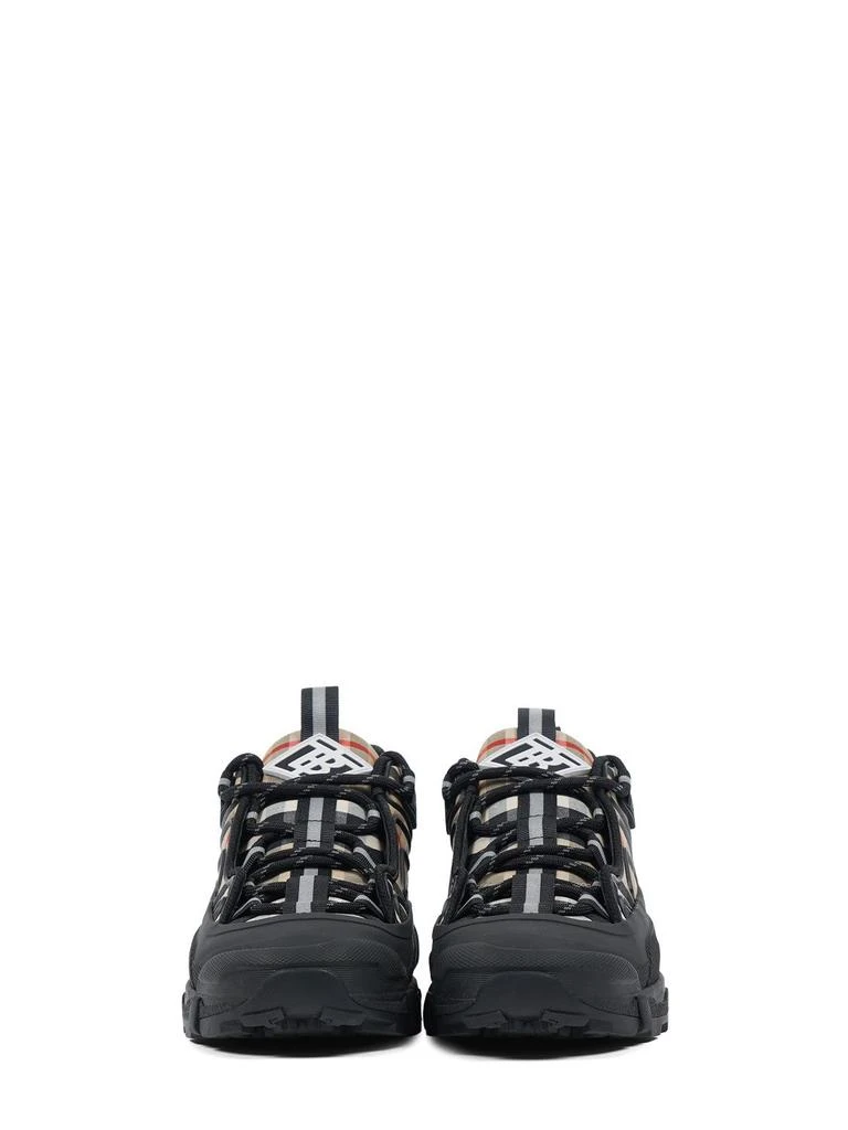 商品Burberry|Cotton & Leather Lace-up Sneakers,价格¥3944,第4张图片详细描述