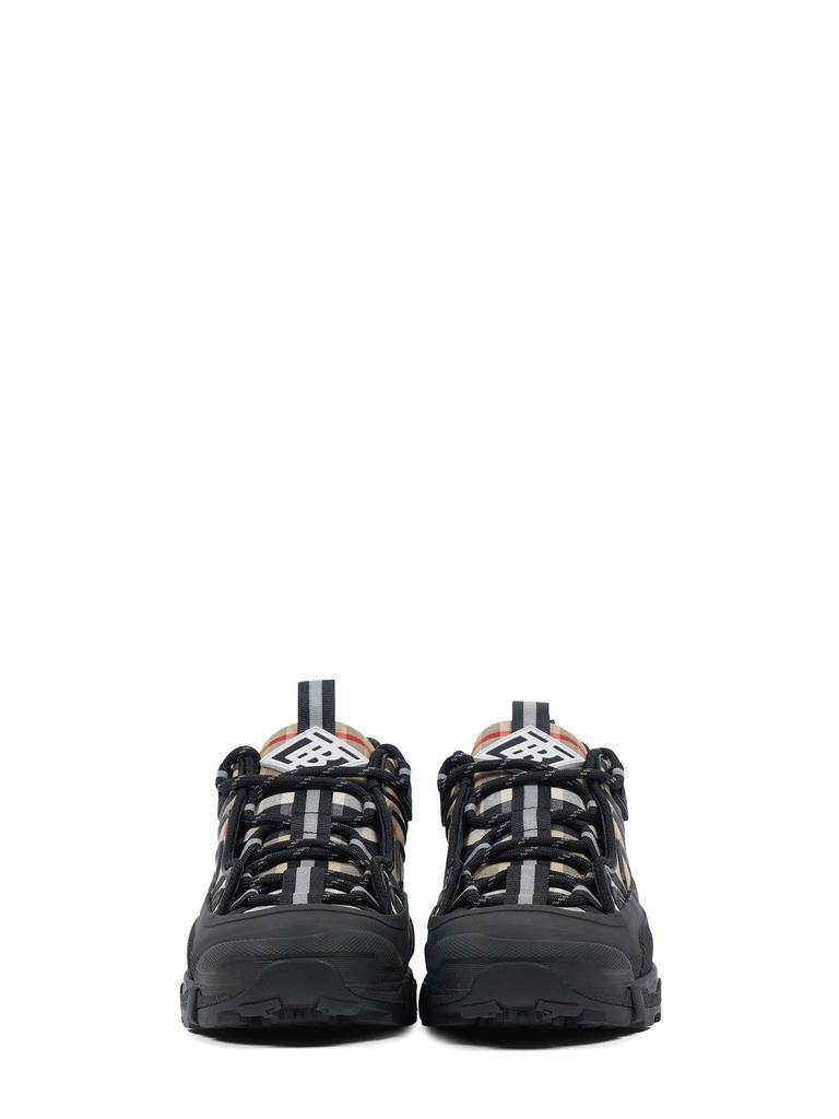 商品Burberry|Cotton & Leather Lace-up Sneakers,价格¥3581,第6张图片详细描述