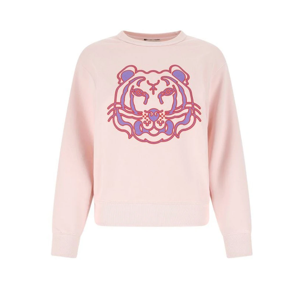 商品Kenzo|KENZO 女士粉色卫衣 FC52SW8464ML-33,价格¥1824,第1张图片