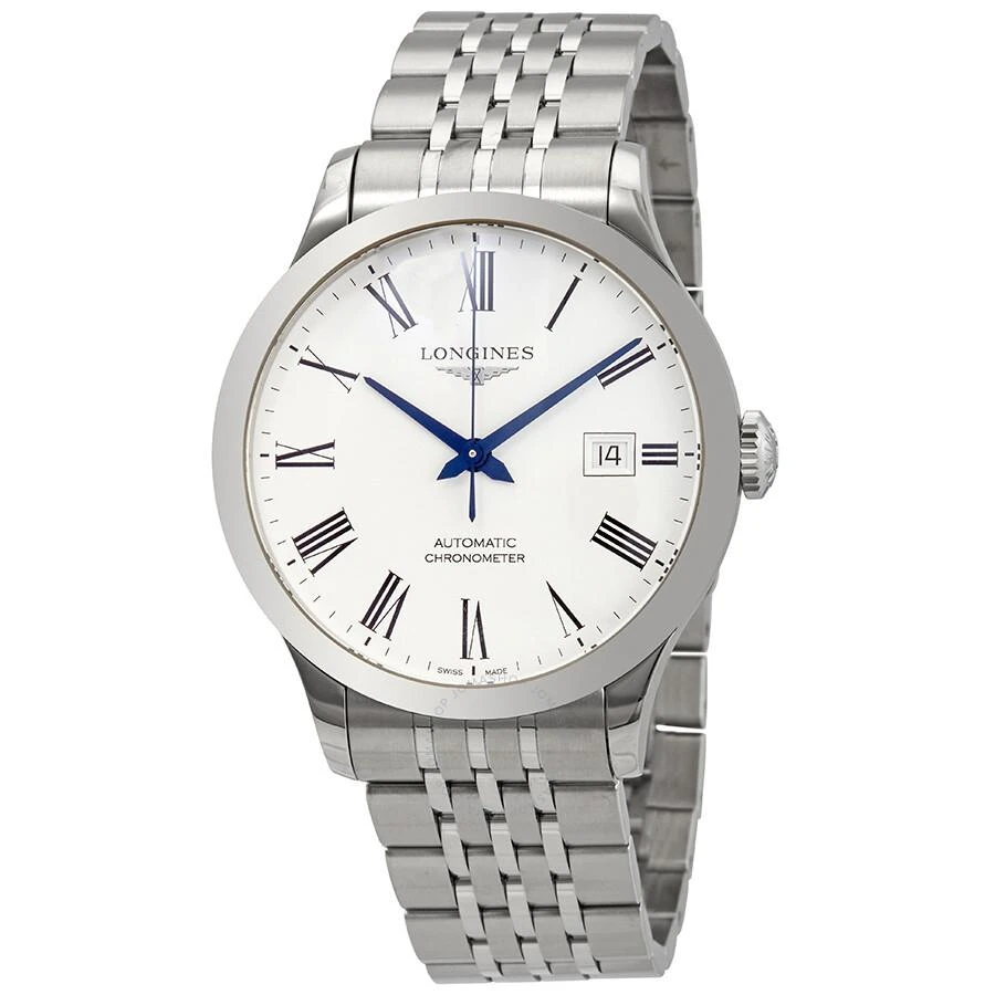 商品Longines|Record Automatic White Dial Men's Watch L28214116,价格¥10899,第1张图片