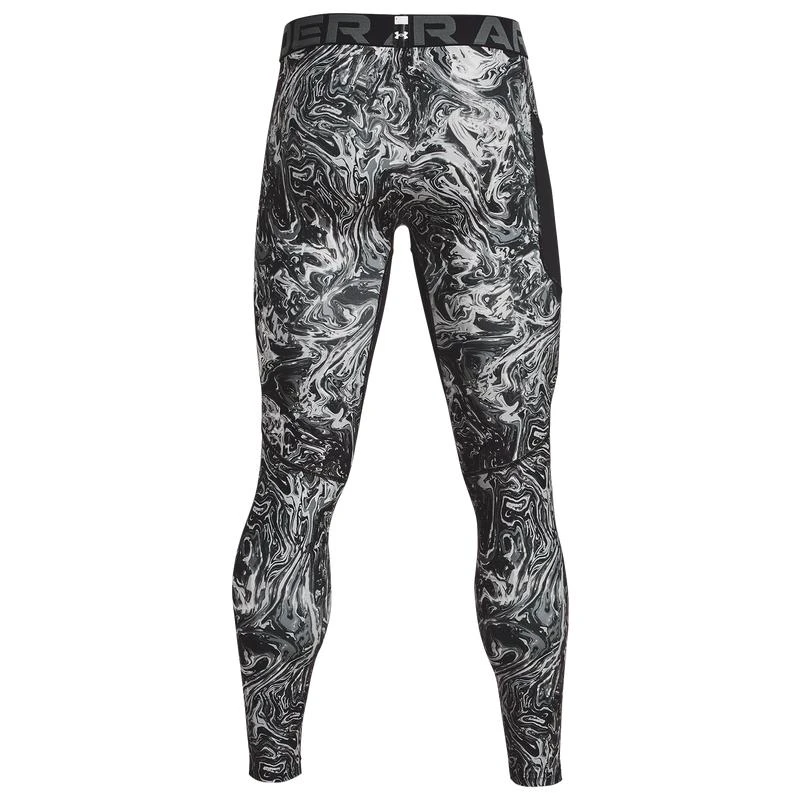 商品Under Armour|Under Armour Heatgear Armour Printed Compression Tights - Men's,价格¥296,第2张图片详细描述