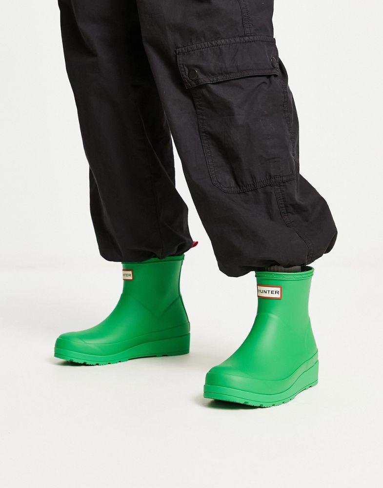 商品Hunter|Hunter Original exclusive play short wellington boot in green,价格¥813,第6张图片详细描述