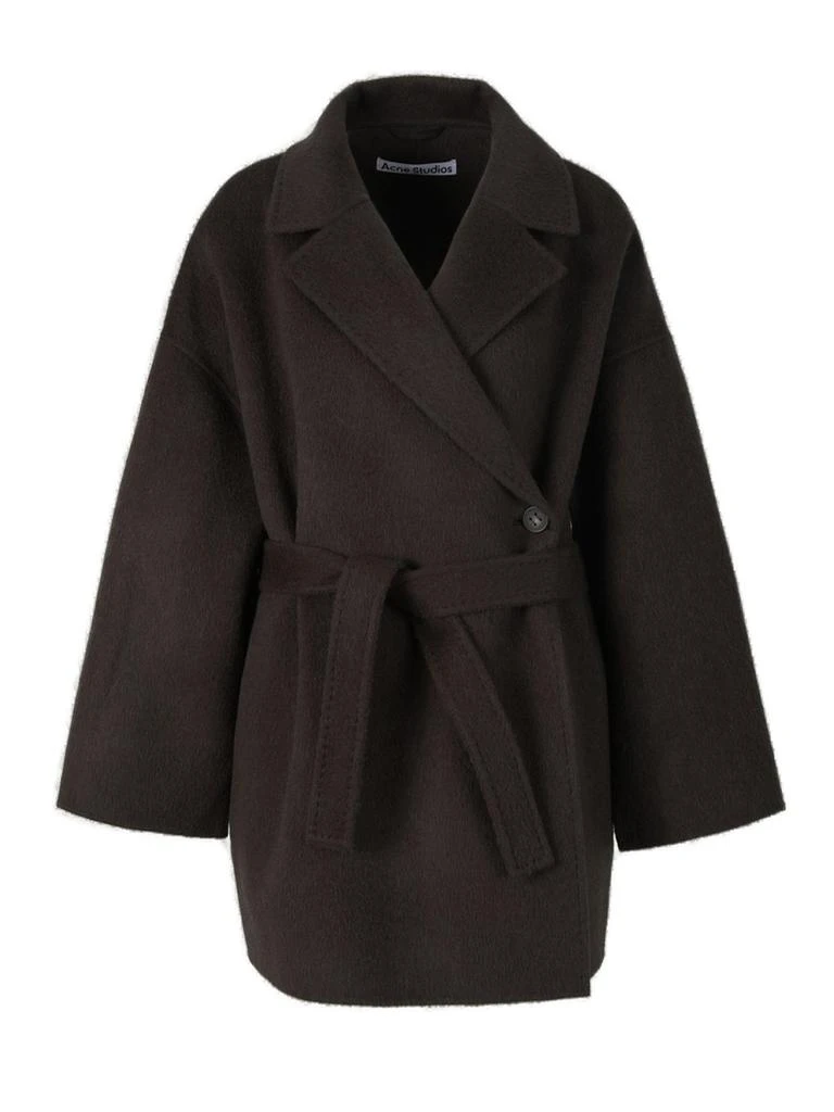 商品Acne Studios|Acne Studios Tie-Waist Wrap Coat,价格¥7392,第1张图片