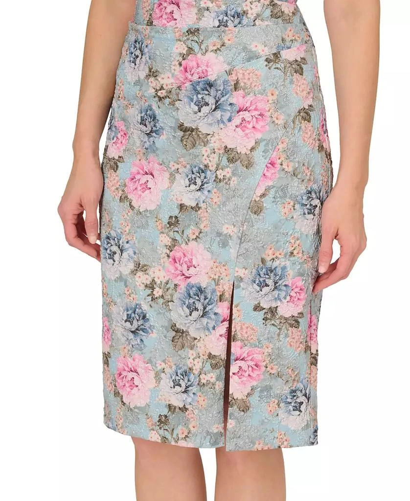 商品Adrianna Papell|Women's Sleeveless Floral Matelasse Dress,价格¥988,第4张图片详细描述