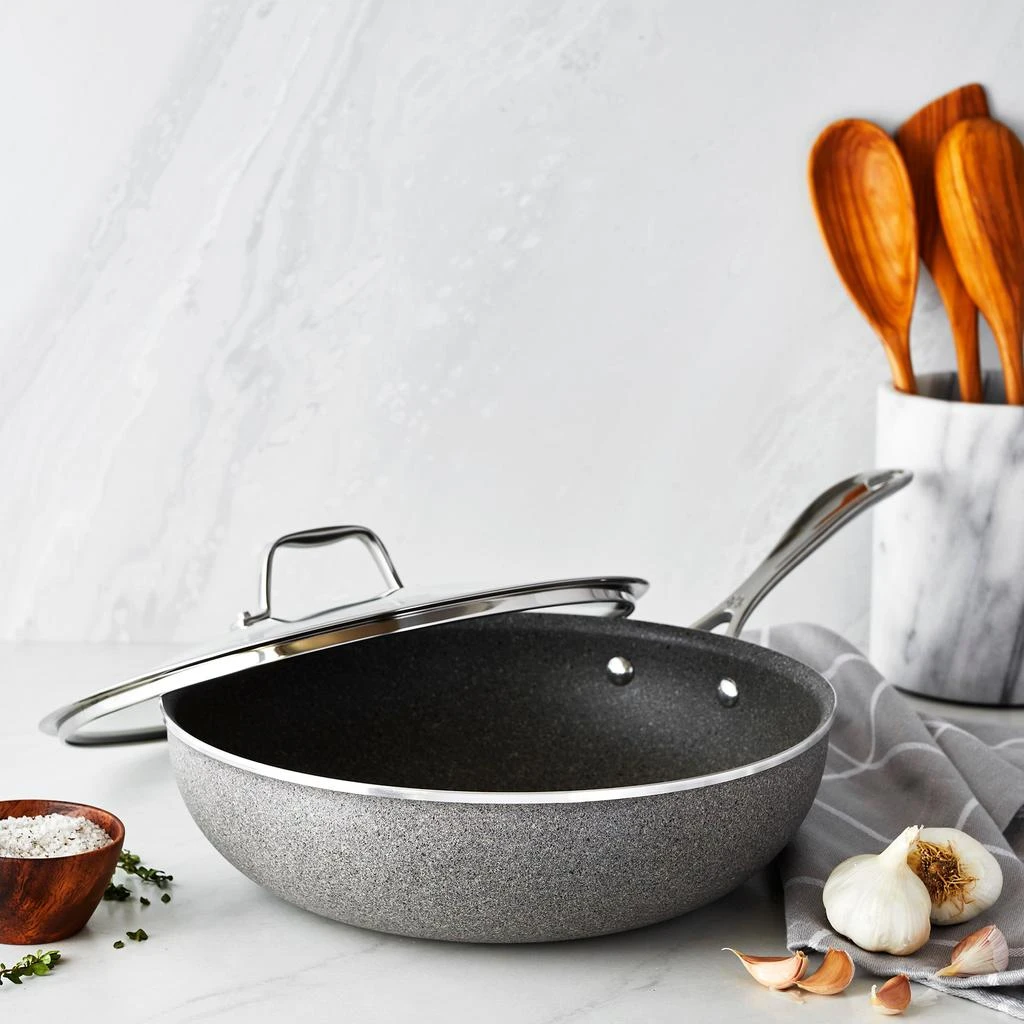 商品Henckels|Henckels Capri Granitium 11-inch Aluminum Nonstick Perfect Pan with Lid,价格¥787,第3张图片详细描述