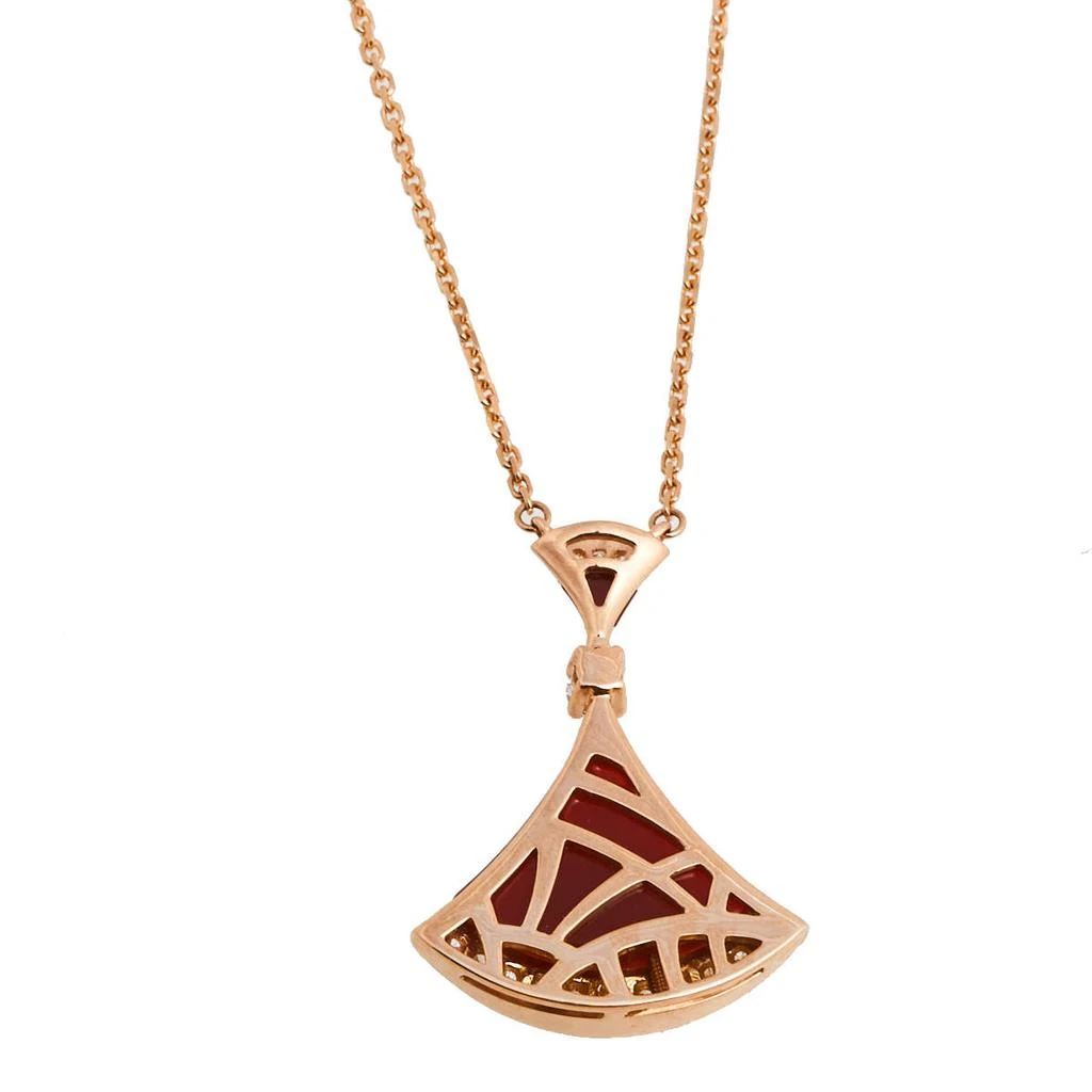 商品[二手商品] BVLGARI|Bvlgari Divas' Dream Carnelian Diamond 18K Rose Gold Pendant Necklace,价格¥26185,第3张图片详细描述