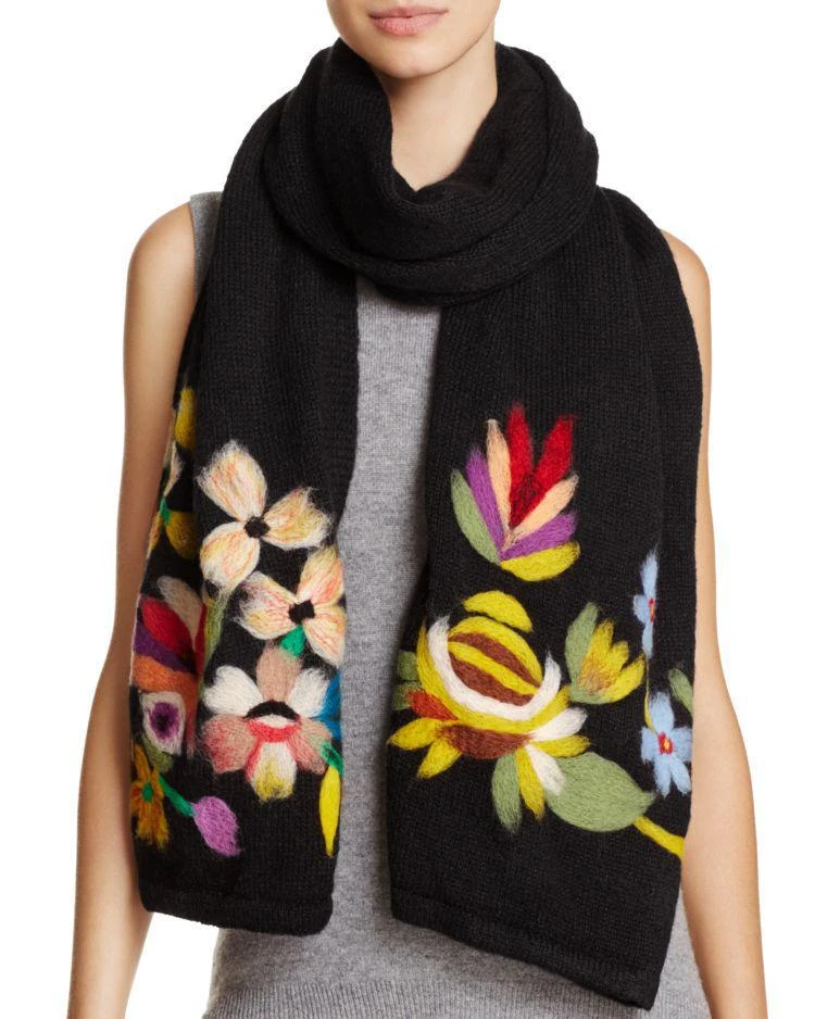 商品Echo Design|Brushstroke Floral Scarf - 100% Exclusive,价格¥724,第1张图片