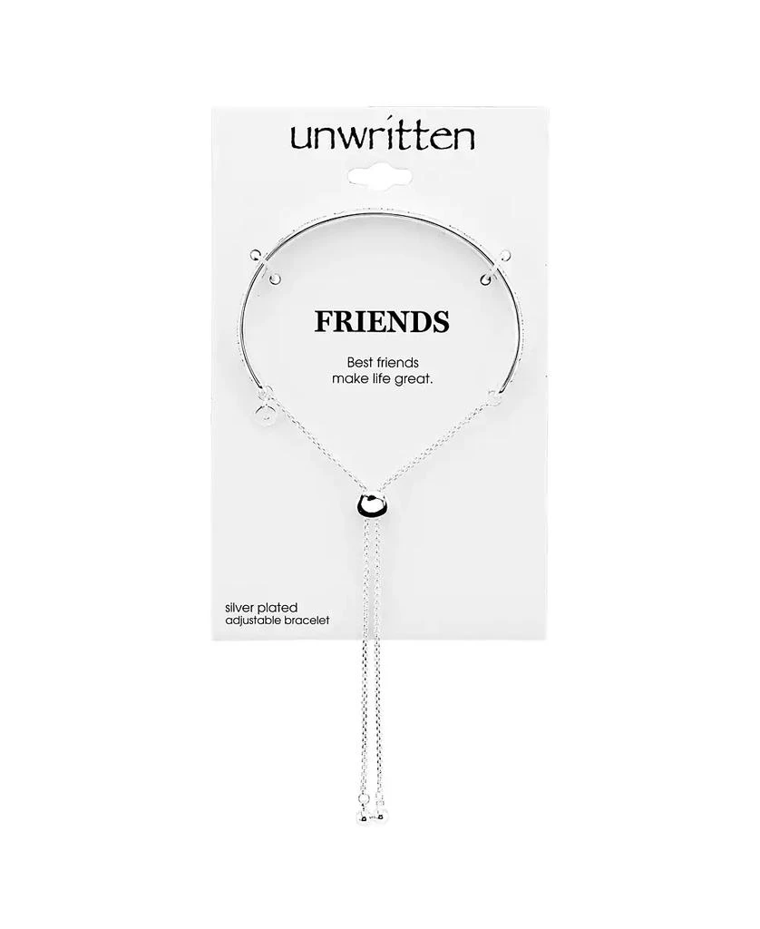 商品Unwritten|"Friends" Silver Plated Adjustable Bolo Bracelet,价格¥420,第2张图片详细描述