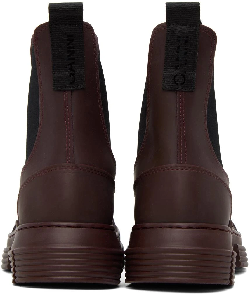 商品Ganni|Burgundy City Boots,价格¥2177,第2张图片详细描述