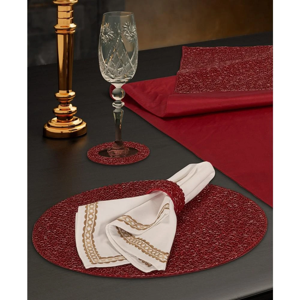 商品J Queen New York|Sparkle Napkin Ring 4 Piece Set,价格¥635,第3张图片详细描述
