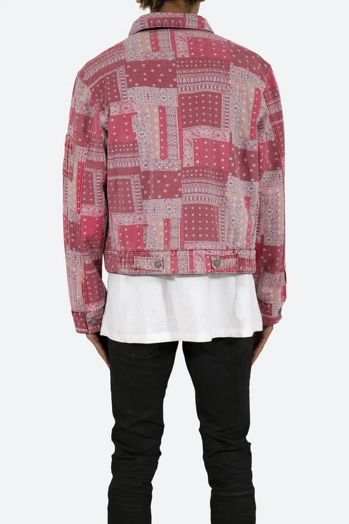 Reversible Paisley Trucker Jacket - Black/Red 商品