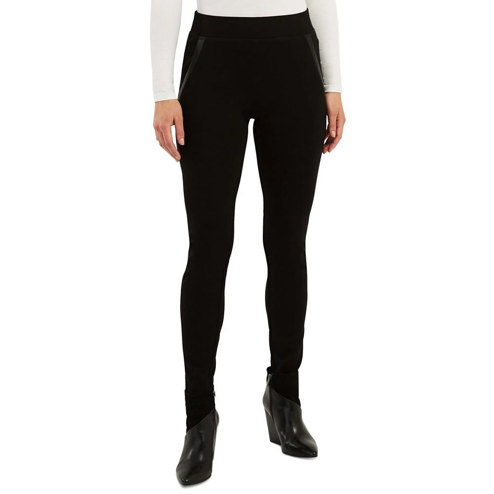 商品BCX|Juniors' Faux-Leather-Trim Pull-On Pants,价格¥149,第1张图片
