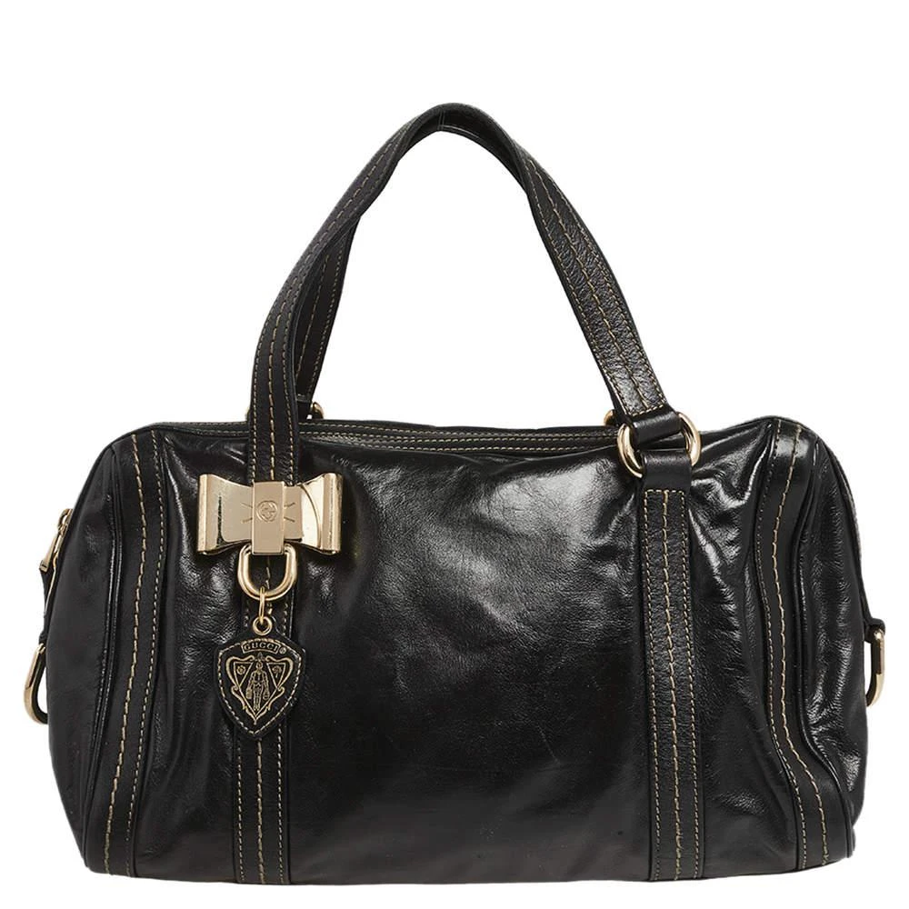 商品[二手商品] Gucci|Gucci Black Leather Duchessa Boston Bag,价格¥3419,第1张图片