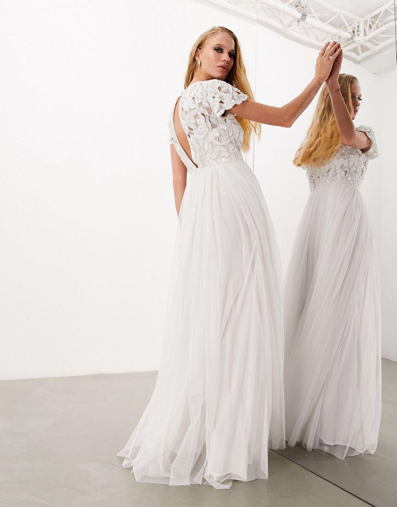 asos edition wedding dress with 3d embroidered bodice ASOS Josie 2 main image 1