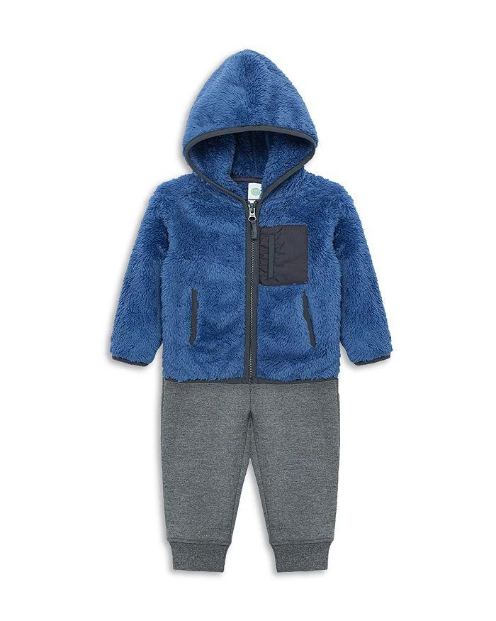 商品Little Me|Boys' Faux Sherpa Jacket, Printed Top & Pants Set - Baby,价格¥369,第4张图片详细描述
