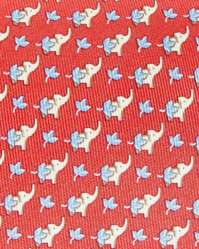 商品Salvatore Ferragamo|Elephant Floral Print Silk Classic Tie,价格¥1170,第2张图片详细描述