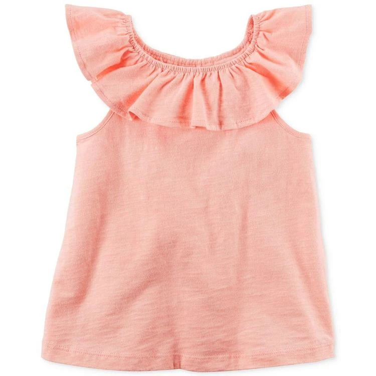 商品Carter's|Ruffle-Neck Cotton Shirt, Little Girls (4-6X) & Big Girls (7-16),价格¥52,第1张图片