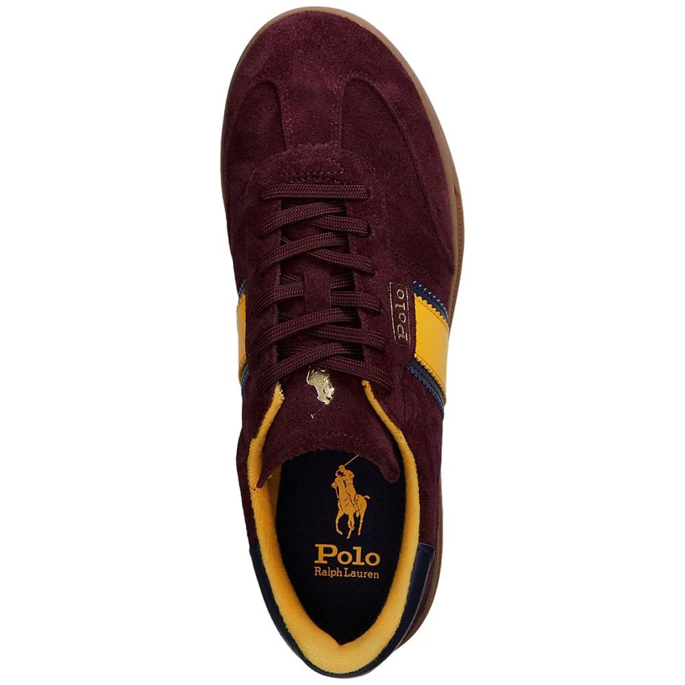 商品Ralph Lauren|Men's Heritage Aera Suede Logo Sneakers,价格¥965,第4张图片详细描述