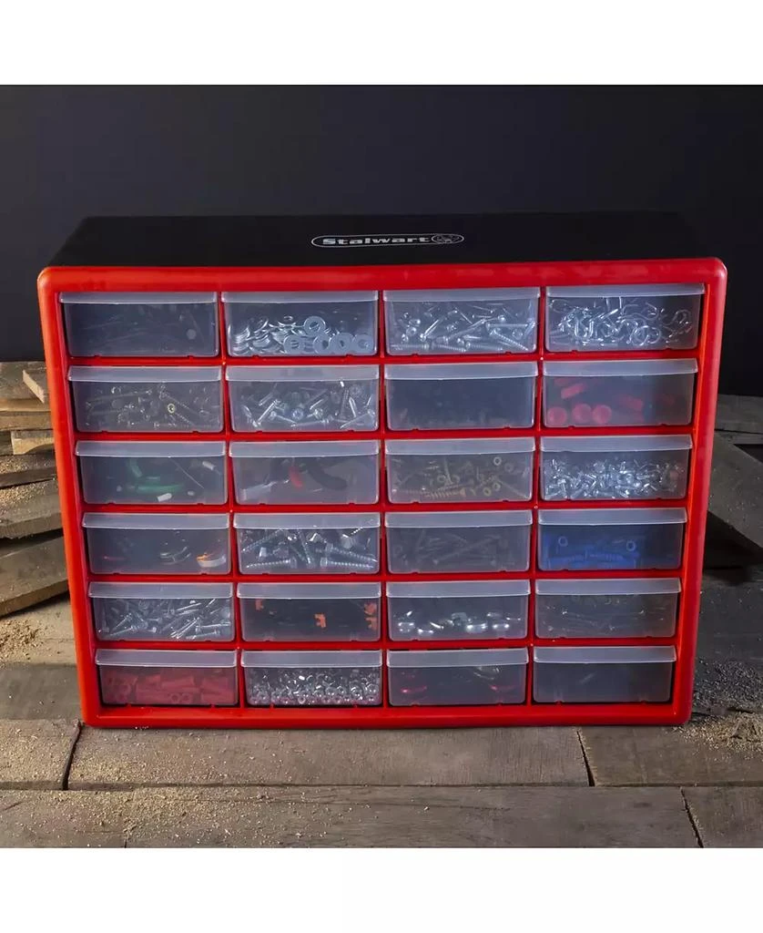 商品Trademark Global|Storage Drawers - 24 Compartment organizer Desktop or Wall Mount Container - 24 Bins by Stalwart,价格¥1136,第4张图片详细描述