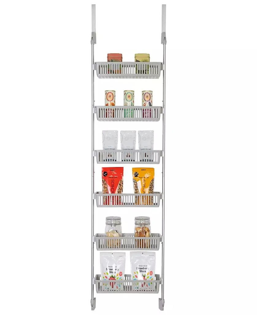 商品Smart Design|6-Tier Over-the-Door Hanging Pantry Organizer with Full Baskets,价格¥472,第2张图片详细描述