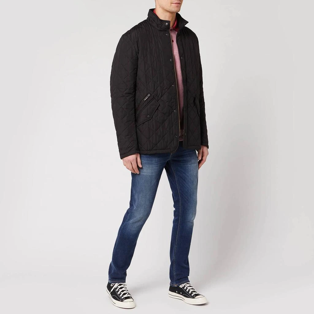 商品Barbour|Barbour Heritage Men's Chelsea Sportsquilt Jacket - Black,价格¥647,第3张图片详细描述