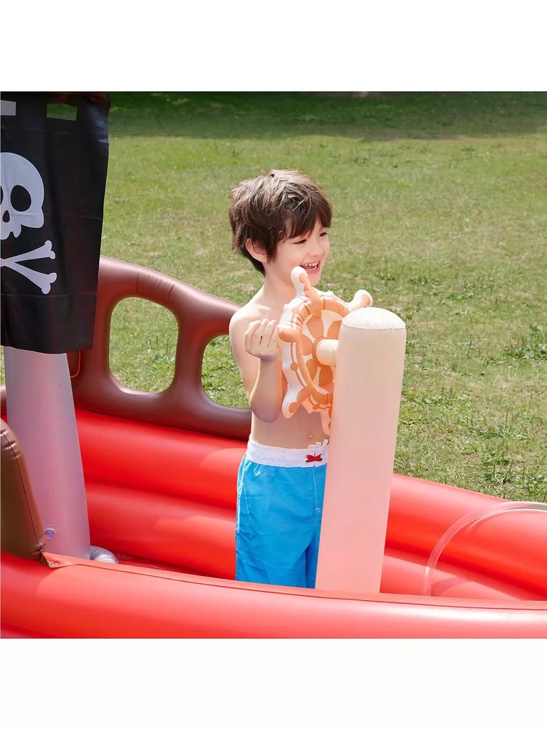 Baby Boy's Water Fun Inflatable Pirate Ship Sprinkler Play Center 商品