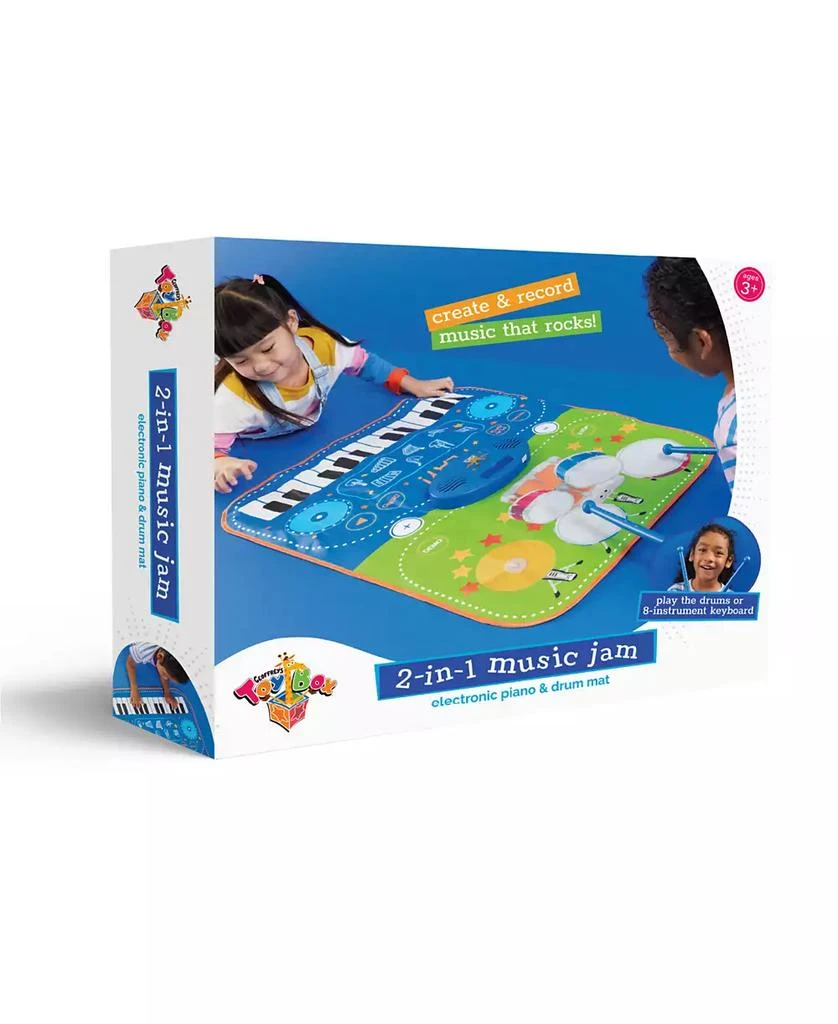 商品Geoffrey's Toy Box|2-in-1 Music Jam 3 Pieces Electronic Piano and Drum Mat, Created for Macy's,价格¥221,第2张图片详细描述