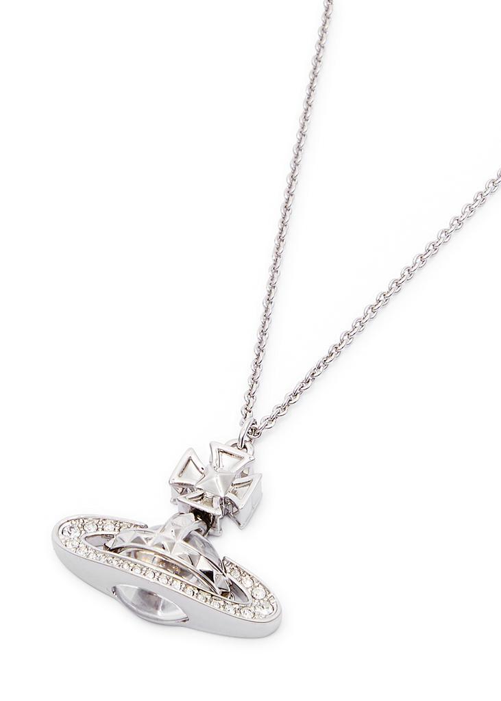 商品Vivienne Westwood|Pina Bas Relief silver-tone orb necklace,价格¥1446,第6张图片详细描述