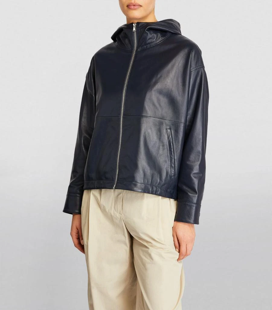 商品Yves Salomon|Hooded Leather Jacket,价格¥13372,第3张图片详细描述