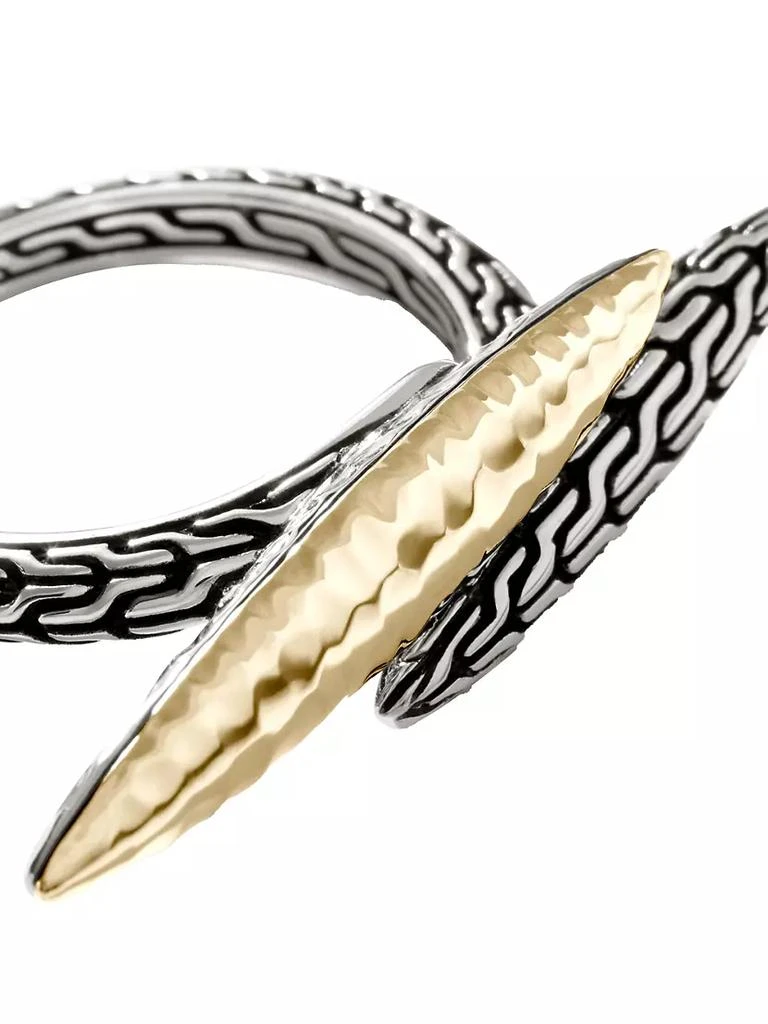 商品John Hardy|Classic Chain Sterling Silver &amp; 18K Yellow Gold Ring,价格¥5208,第3张图片详细描述