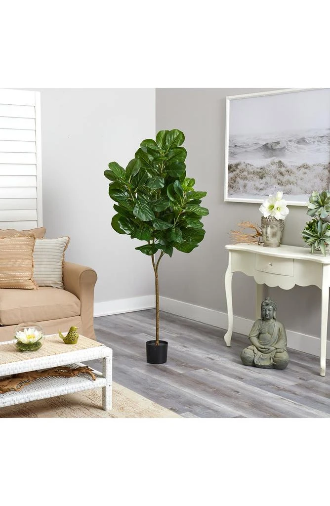 商品NEARLY NATURAL|6' Artificial Fiddle Leaf Fig Plant,价格¥635,第4张图片详细描述