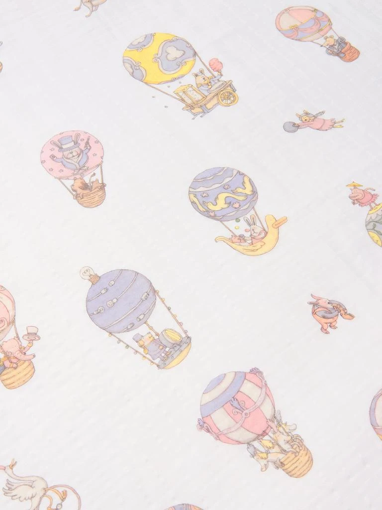 商品Atelier Choux|Baby Pastel Circus Swaddle in White,价格¥481,第4张图片详细描述