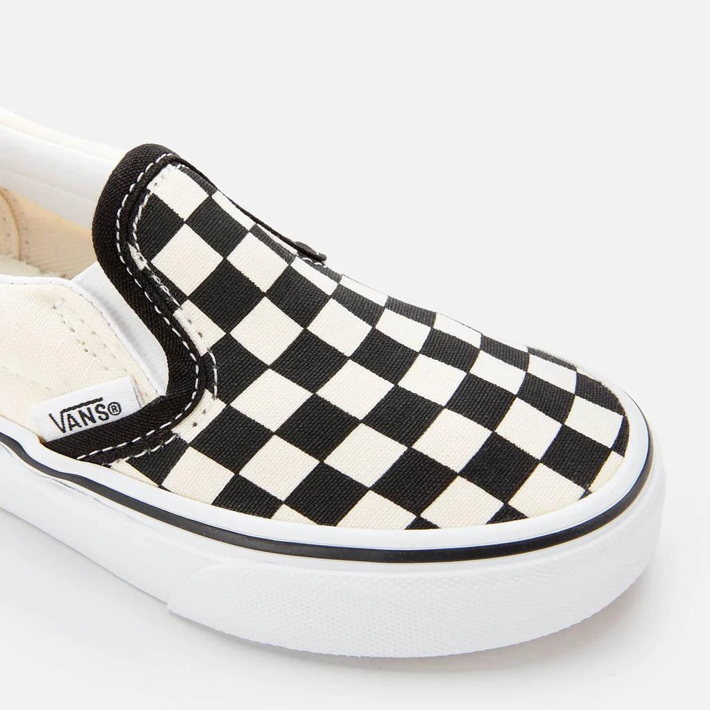 商品Vans|VANS KIDS' CLASSIC SLIP-ON CHECKERBOARD TRAINERS - BLACK/WHITE,价格¥342,第4张图片详细描述