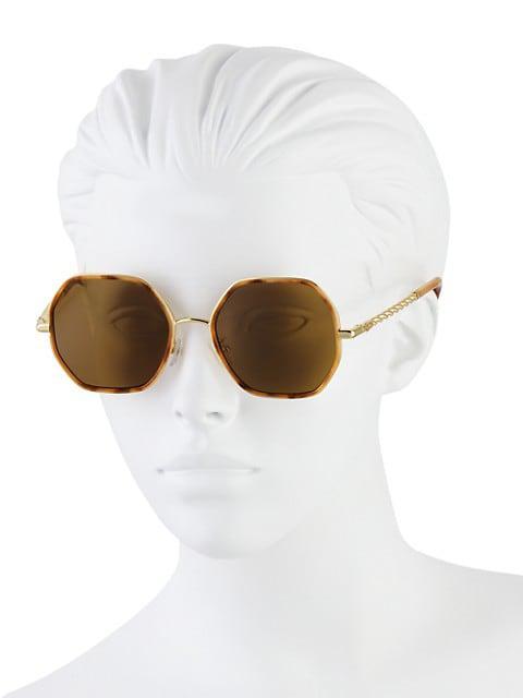 商品Tory Burch|55MM Geometric Sunglasses,价格¥1376,第6张图片详细描述