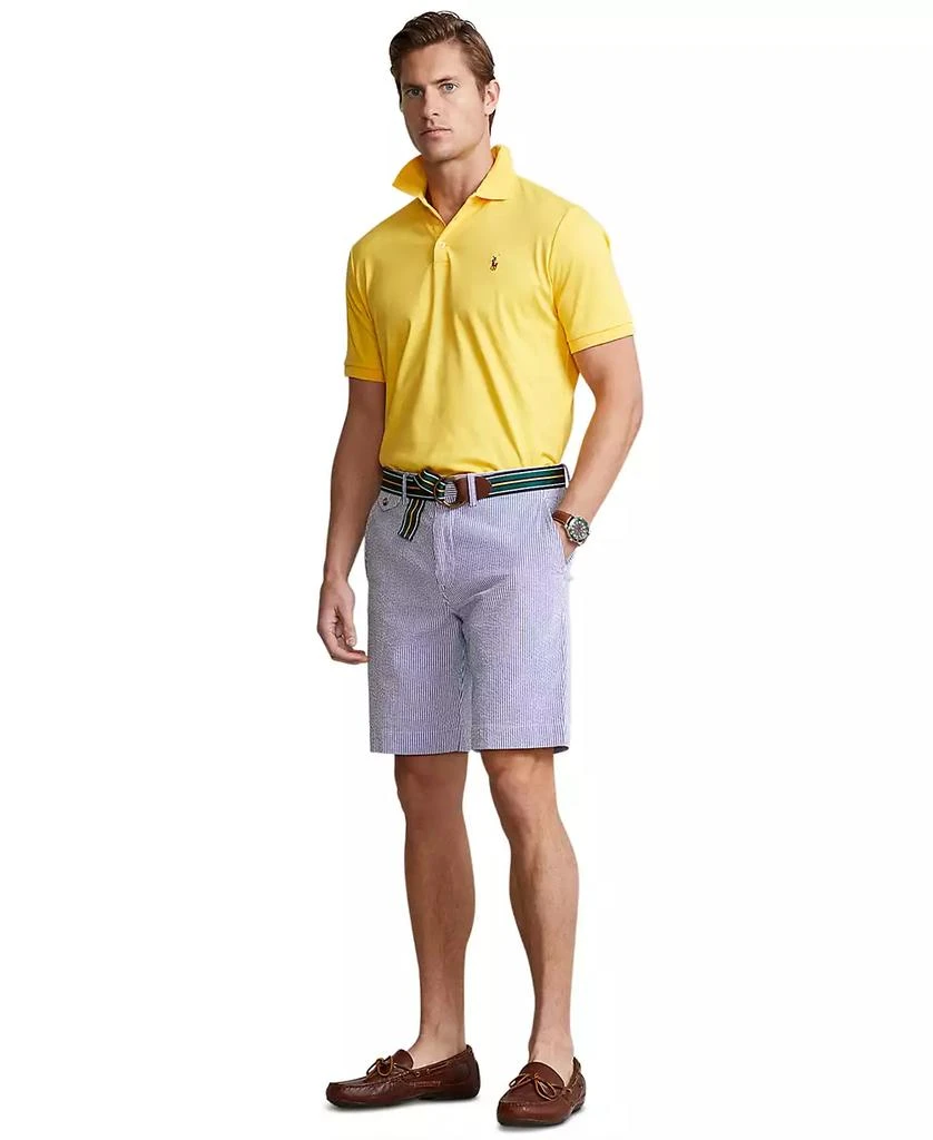 商品Ralph Lauren|Men's 9-1/4-Inch Stretch Classic-Fit Seersucker Shorts,价格¥447,第4张图片详细描述