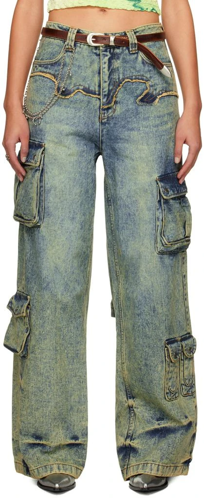 商品ANDERSSON BELL|Blue Simiz Jeans,价格¥5487,第1张图片