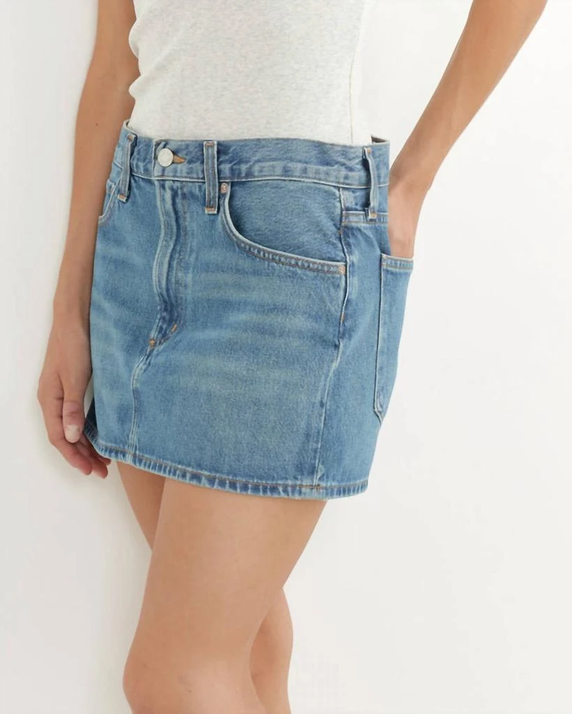 商品AGOLDE|Alek Mini Skirt In Dwell,价格¥938,第4张图片详细描述