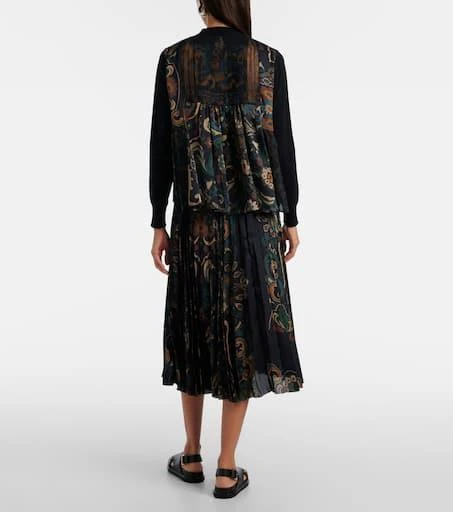 商品Sacai|Cotton tulle cardigan,价格¥8715,第3张图片详细描述