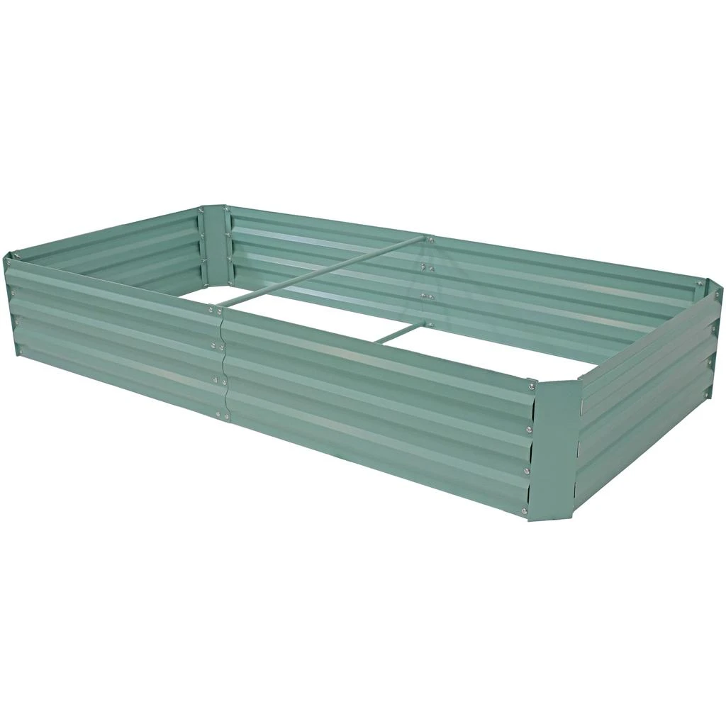 商品Sunnydaze|Galvanized Steel Rectangle Raised Garden Bed - 3' x 6',价格¥747,第1张图片